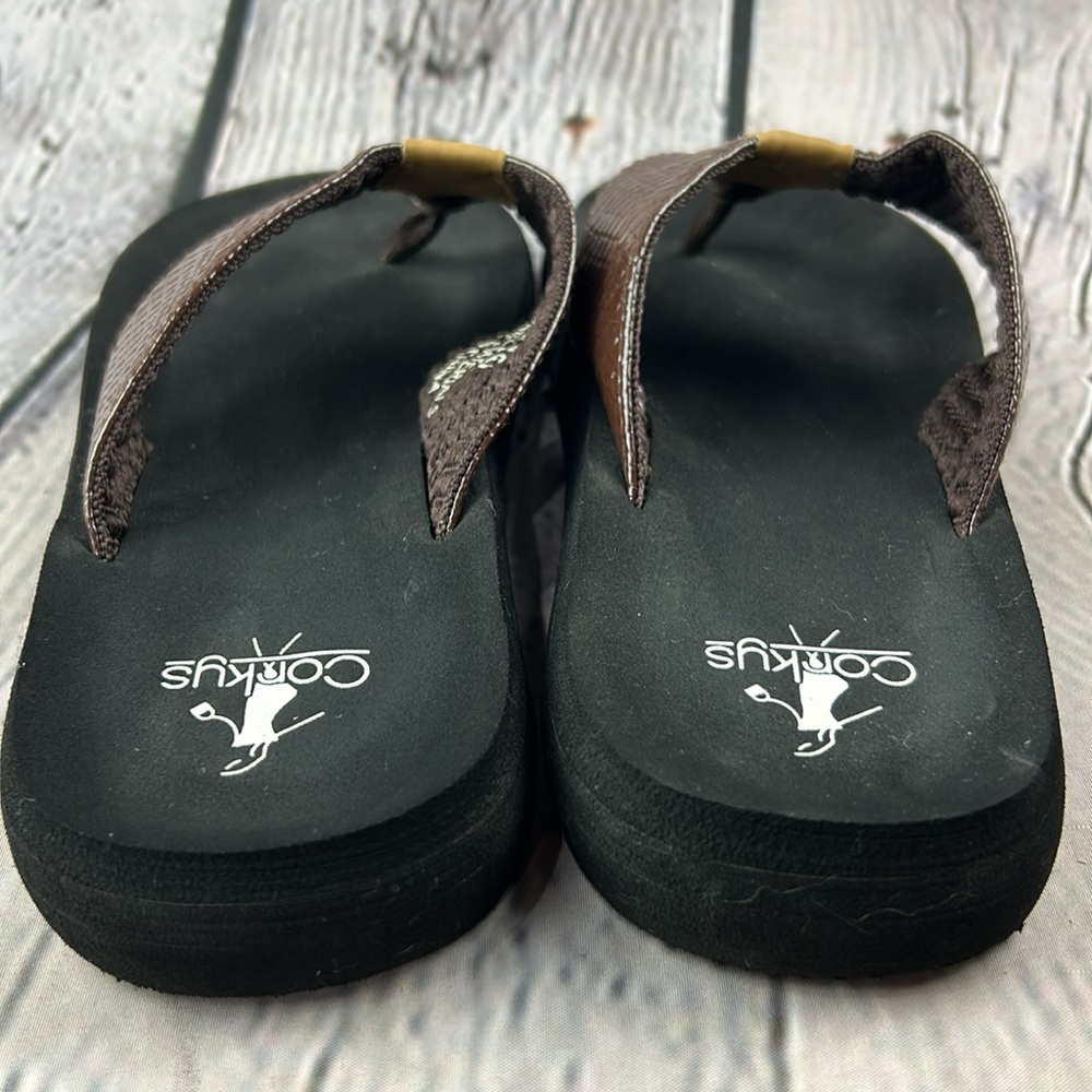 CORKYS ROYAL Brown Thong Slip On Soft Flip Flop Sandals - Picture 15 of 17